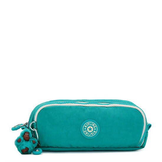 Kipling Gitroy Pencil Case Bags Turquoise Sea | CA 1908FD